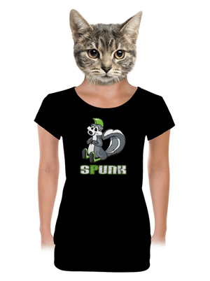 Spunk dámske tričko s lemom Black