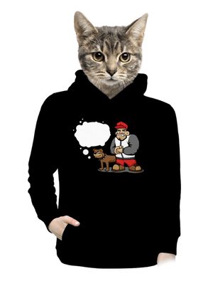 dámska mikina klokanka