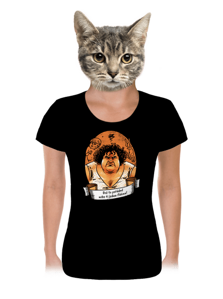 B14: Slunce seno jahody dámske tričko Black