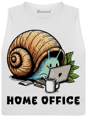 Slimákov home office dámske tielko voľné White