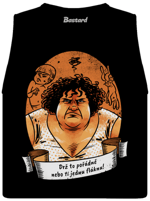 B14: Slunce seno jahody dámske tielko voľné Black