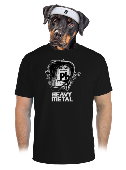 Heavy Metal pánske športové tričko Black