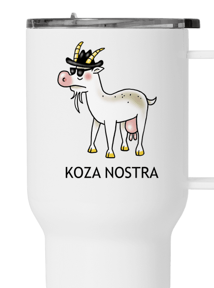 Koza nostra termohrnček White