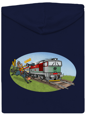 Šotúš na love pánska mikina na zips Navy