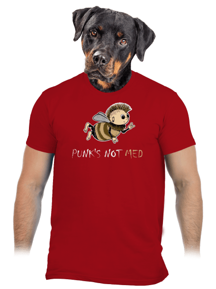 Punks Not Med pánske tričko Red