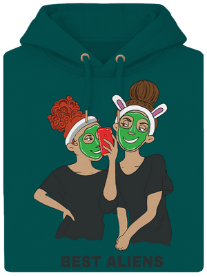 Best aliens unisex mikina premium Emerald Green