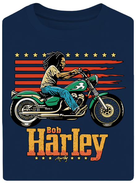 Bob Harley unisex tričko oversized Midnight Blue