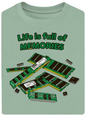 Uchované v pamäti unisex tričko oversized Sage