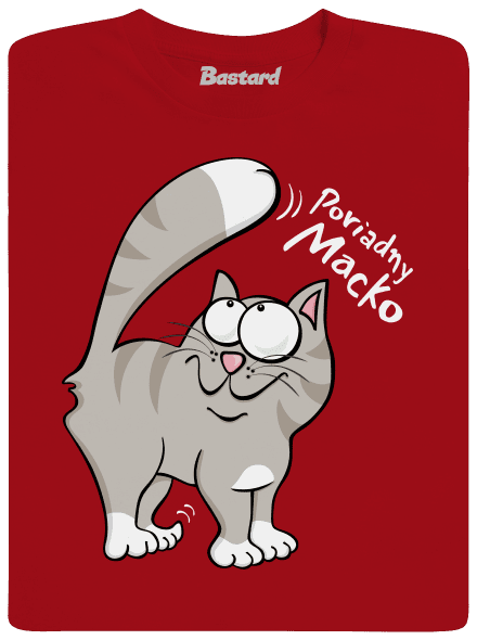 Macko a Micka pánske dlhý rukáv Red