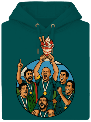 Pohár unisex mikina premium Emerald Green