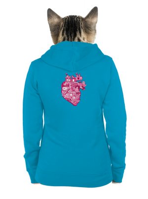 dámska mikina na zips