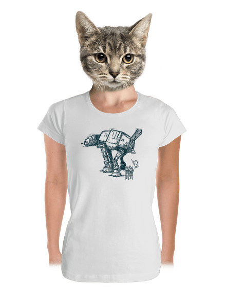AT-AT dámske tričko prémium White