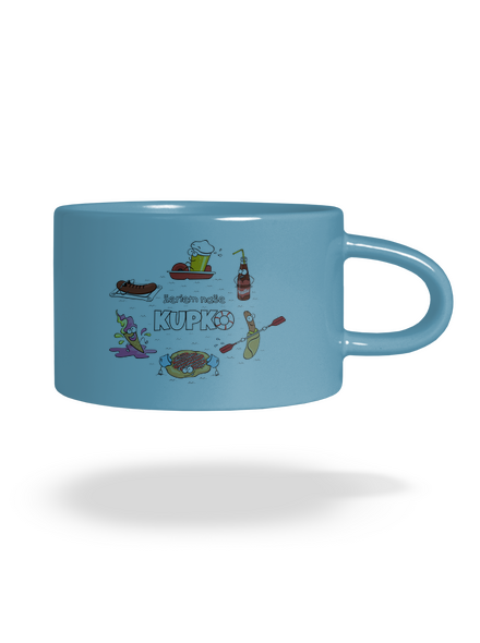Slovenské kupko hrnček makronka Blue Macaron