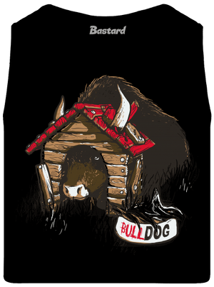 Bulldog pánske tielko Black