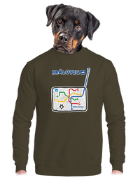 unisex mikina bez kapucne