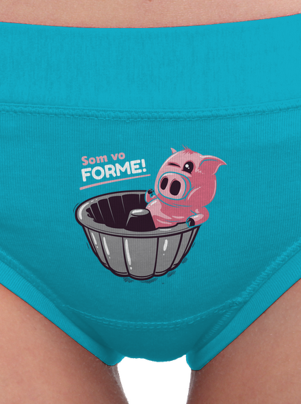 Vo forme dámske nohavičky Turquoise