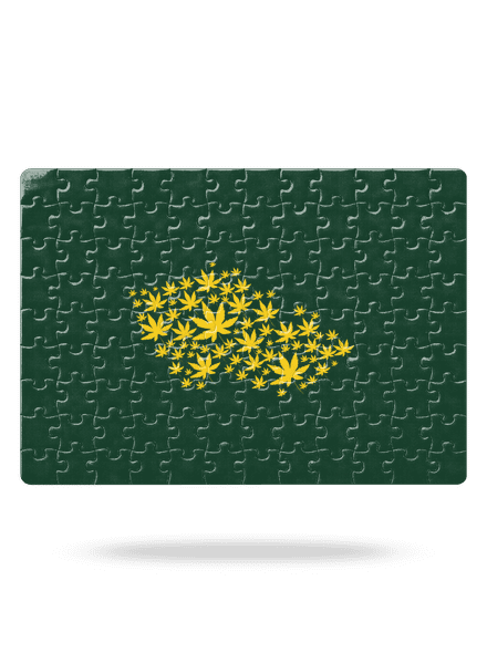 Ganja Country puzzle White