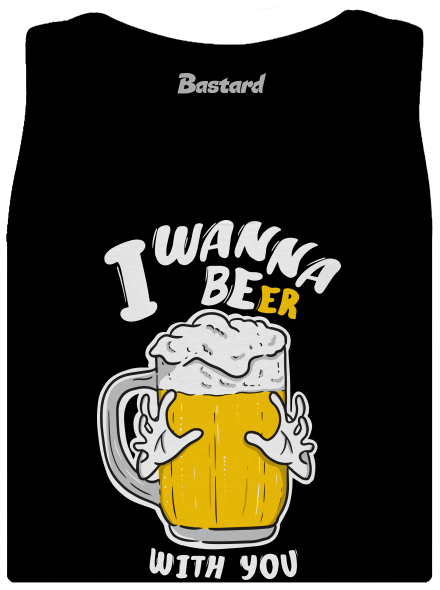 I wanna beer dámske tielko klasické Black