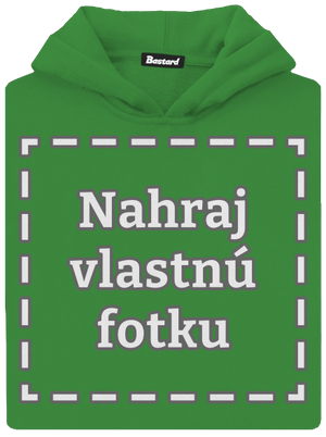 Vlastná potlač detská mikina klokanka Kelly Green AWD