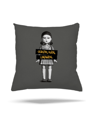 Cukor, káva, limonáda vankúš Gray Pol