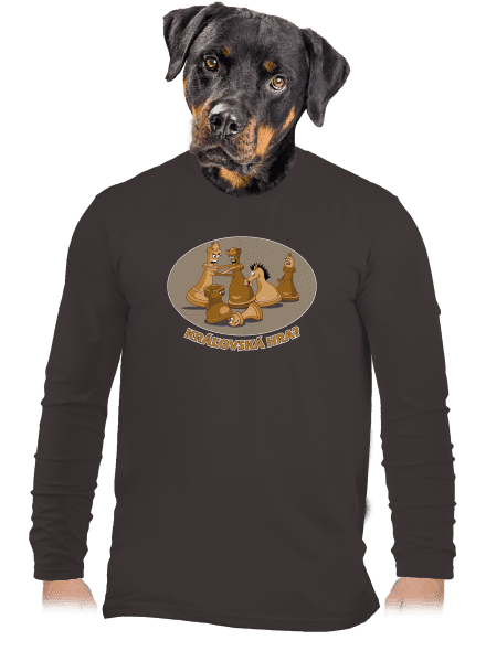 Kráľovská hra pánske dlhý rukáv Bear Brown