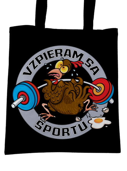 Vzpieram sa sportu taška Black