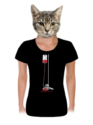 Komár dámske tričko Black