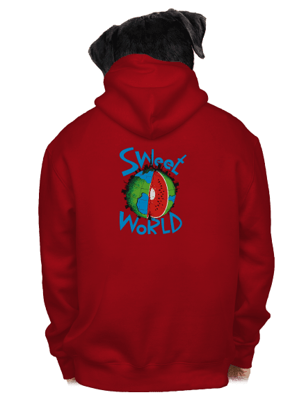 Sweet World pánska mikina na zips Red