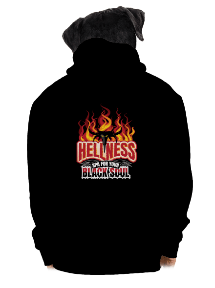 Hellness pánska mikina na zips Black
