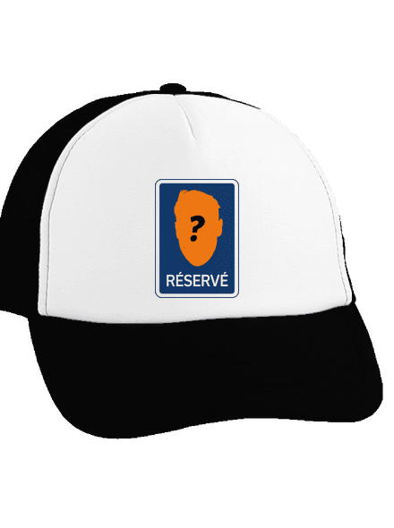 Značka réservé šiltovka truckerka Black cap