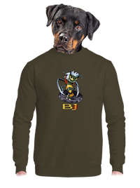 unisex mikina bez kapucne