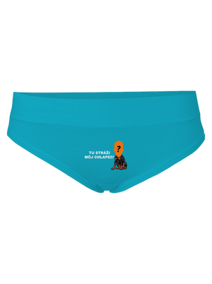 Tu strážim ja dámske nohavičky Turquoise