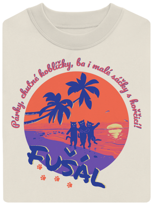 Fušál unisex mikina bez kapucne Off White