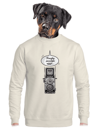 unisex mikina bez kapucne