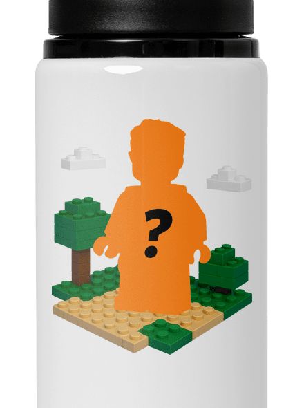 Lego z vlastnej fotky flaša na vodu White