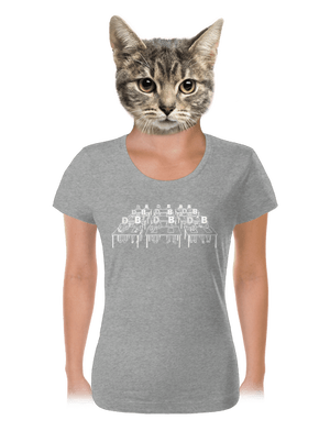 Cimrman: Debil, blbeček dámske tričko Dark Gray Melange