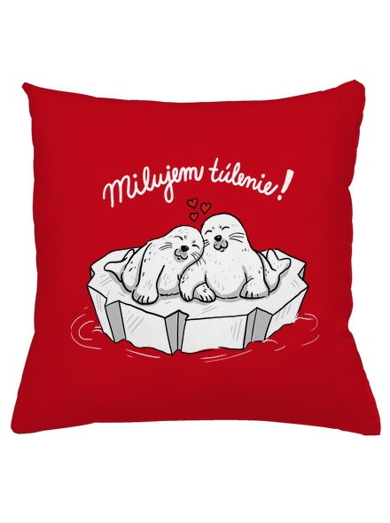 Milujem túlenie vankúš Red