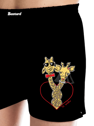 Žirafy vo zväzku pánske trenky Black