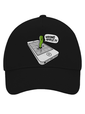 Wrong Apple šiltovka baseballka Black