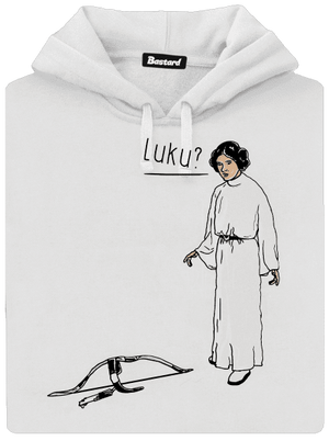 Luke a Leia dámska mikina klokanka White