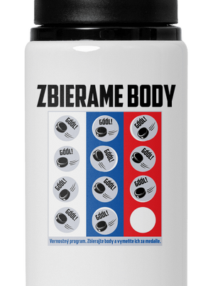 Zbierame body - hokej flaša na vodu White