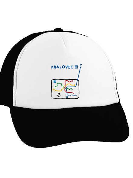 Metro Královec šiltovka truckerka Black cap