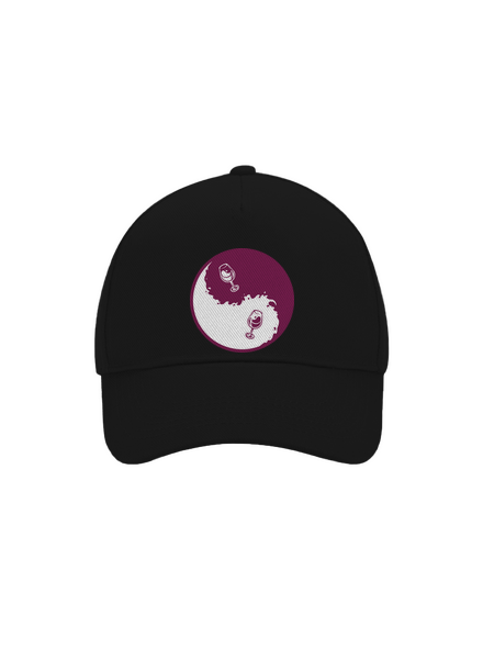 Jin Jang víno šiltovka baseballka Black