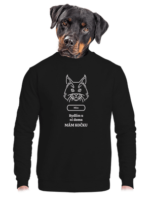 unisex mikina bez kapucne