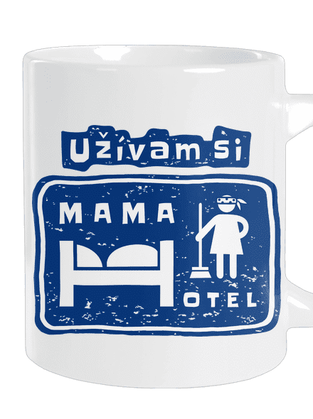 Mama Hotel veľký hrnček White