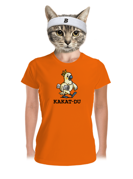 Kakat-du dámske športové tričko Neon Orange