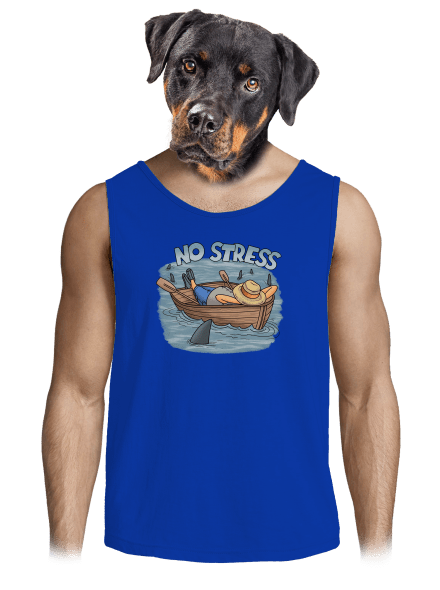 No stress pánske tielko Royal Blue