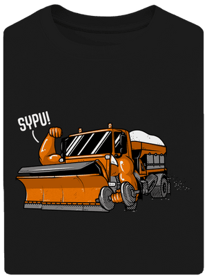 Sypu unisex tričko oversized Black