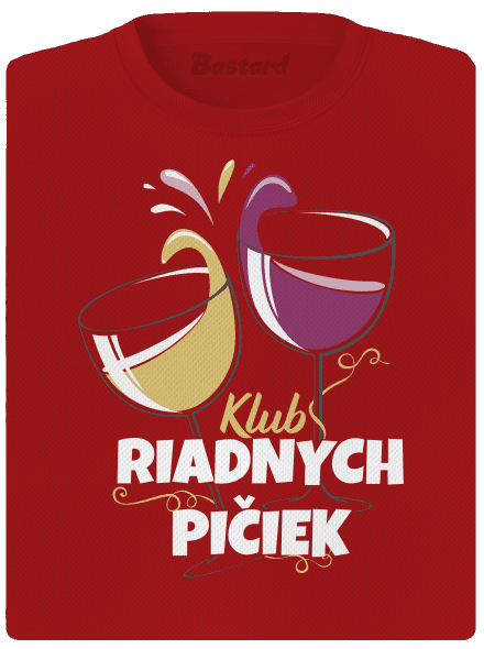 Klub riadnych pičiek dámske športové tričko Red Mal