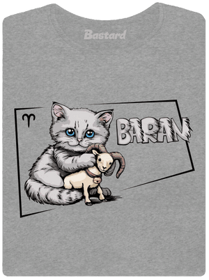 Mačací horoskop: Baran dámske tričko Dark Gray Melange